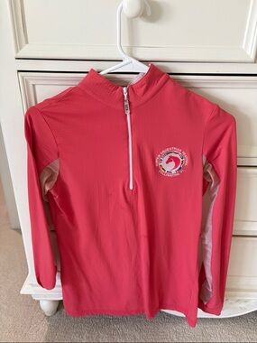 Youth Long Sleeve Performance Top - Coral Pink